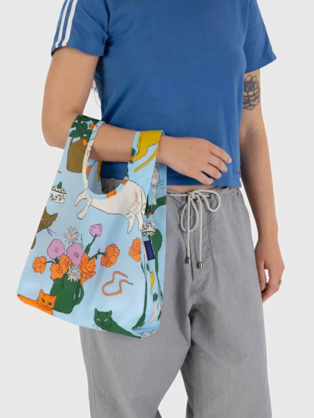 NWOT BAGGU Table Cats Baby Tote